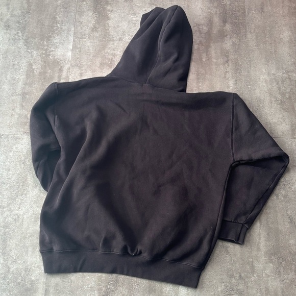 Vintage Adidas Hoodie Mens Medium Black Made in Canada - Picture 2 of 4